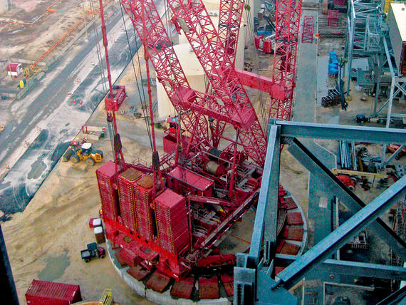 Crane on site