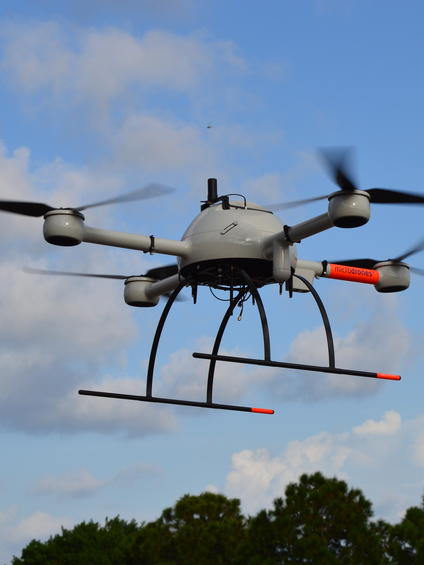 Drone flying