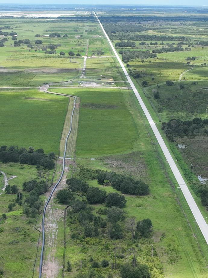 Aerial of piping